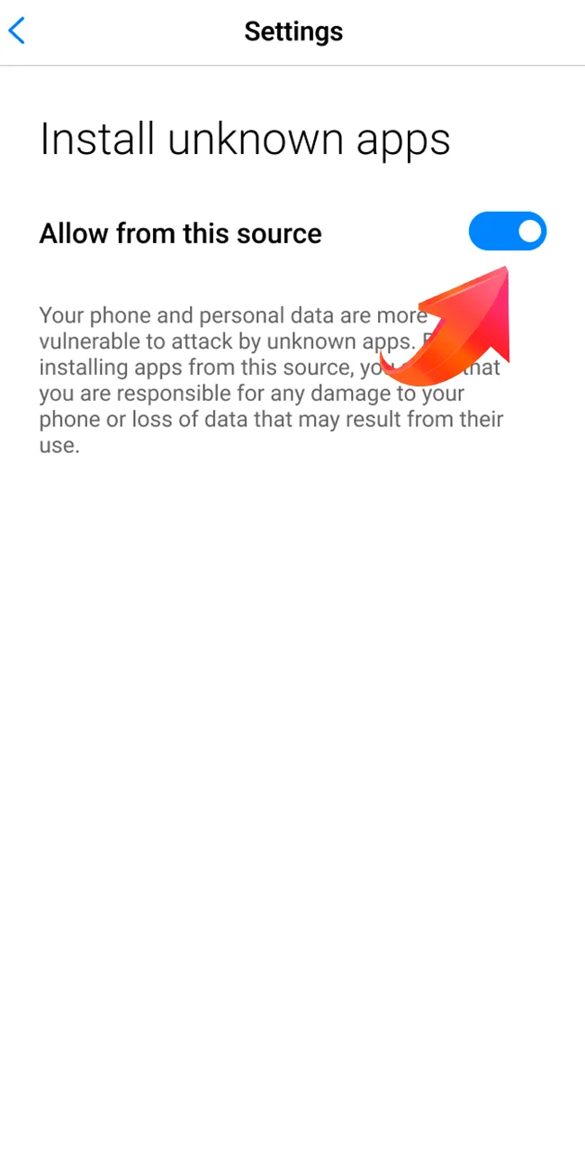 Authorize Baji security settings to install now.